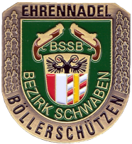Bllerschtzenehrenzeichen in Bronze des Bezirk Schwaben